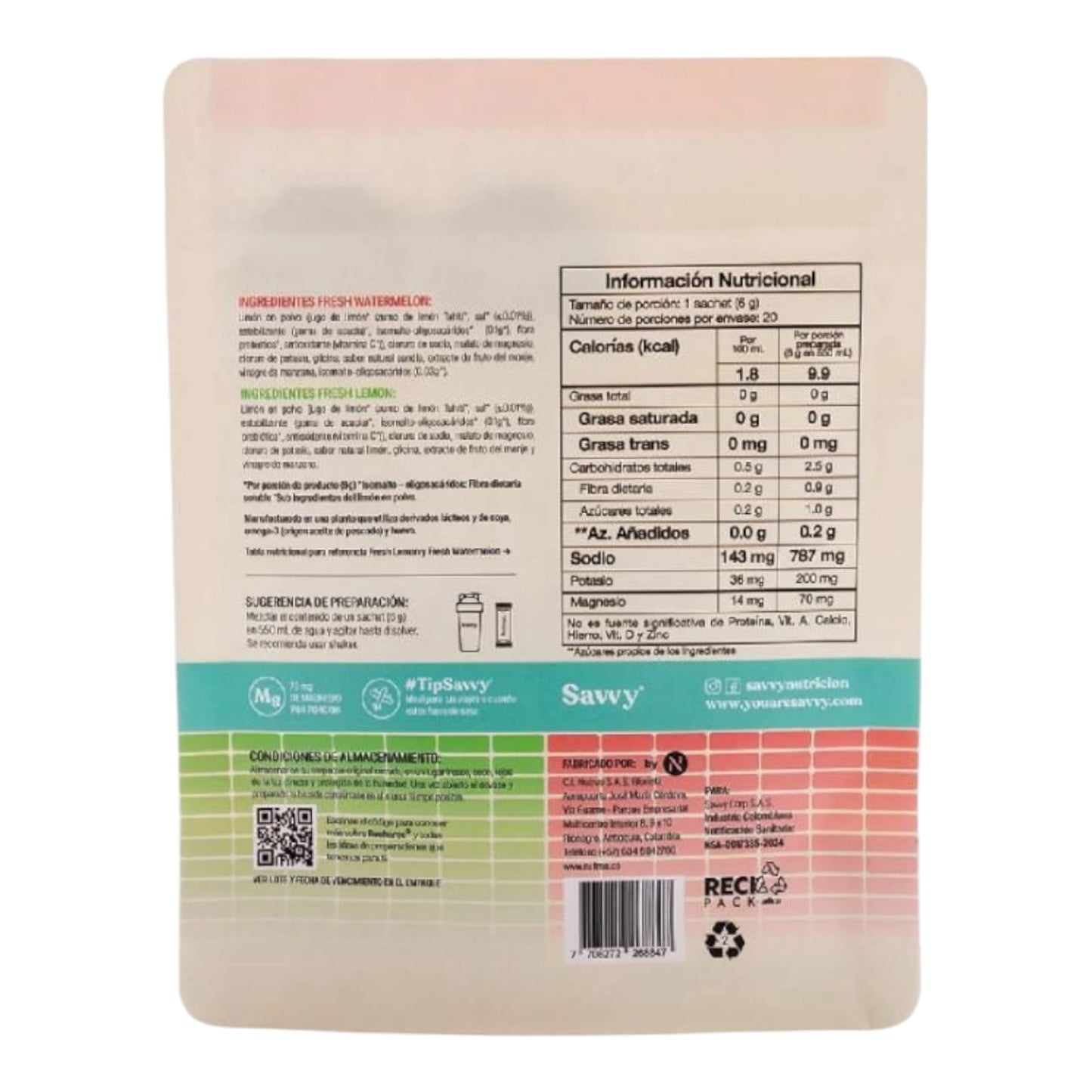 RECHARGE SALES MINERALES RECHARGE VARIETY PACK 120g